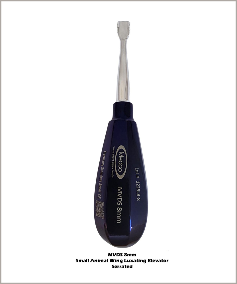 Small Animal Wing Luxating Elevator 8.0mm Serrated