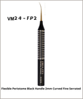 Flexible Periotome Black Handle 2mm Curved Fine Serration