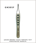 Adson Brown Tissue Forceps 7x7T Fenestrated Handles