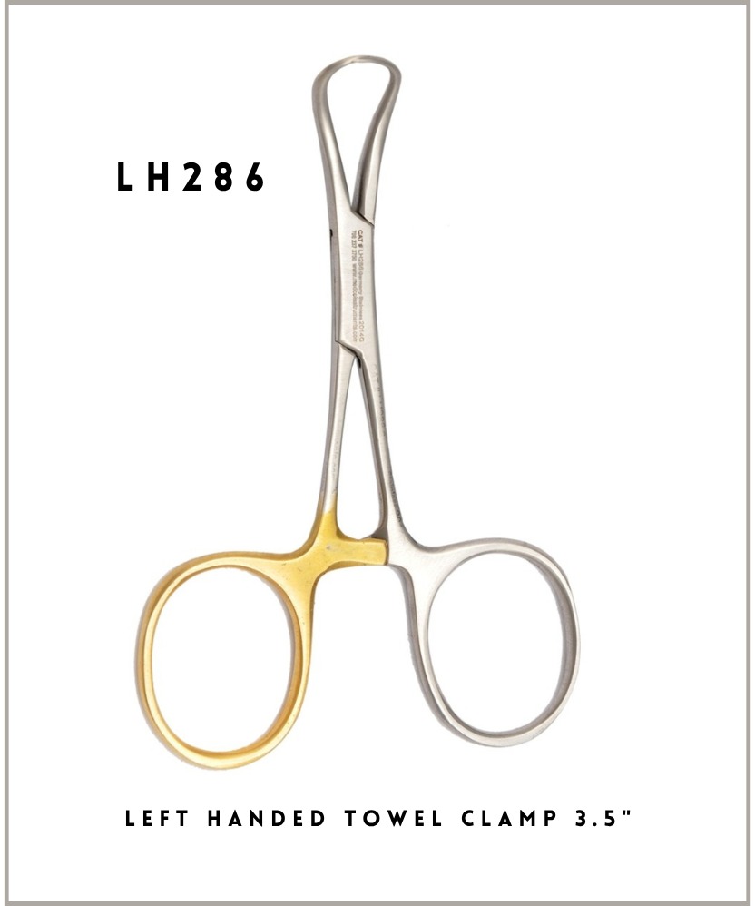 LEFT HANDED Towel Clamp 3.5"