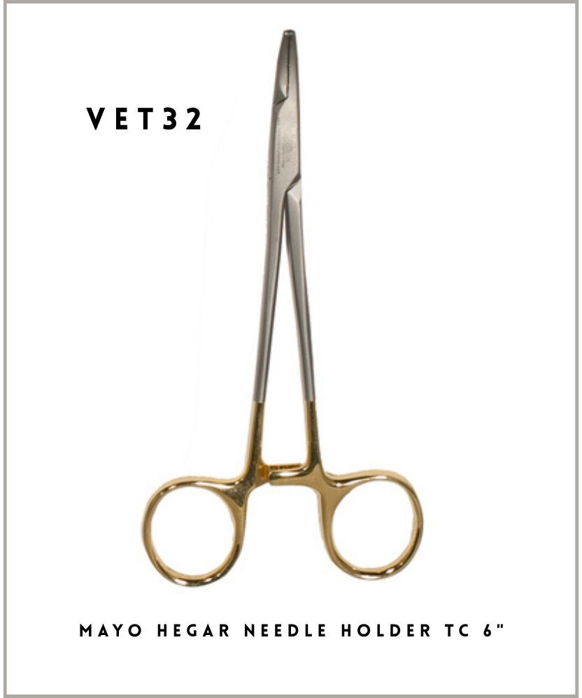 Mayo Hegar Needle Holder TC 6"