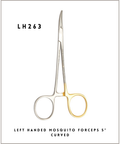 LEFT HANDED Mosquito Forceps 5" Curved