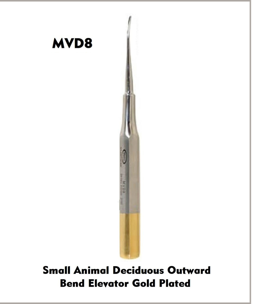 Deciduous Instruments Small Animal Deciduous Elevator Outward Bend – Medco Instruments