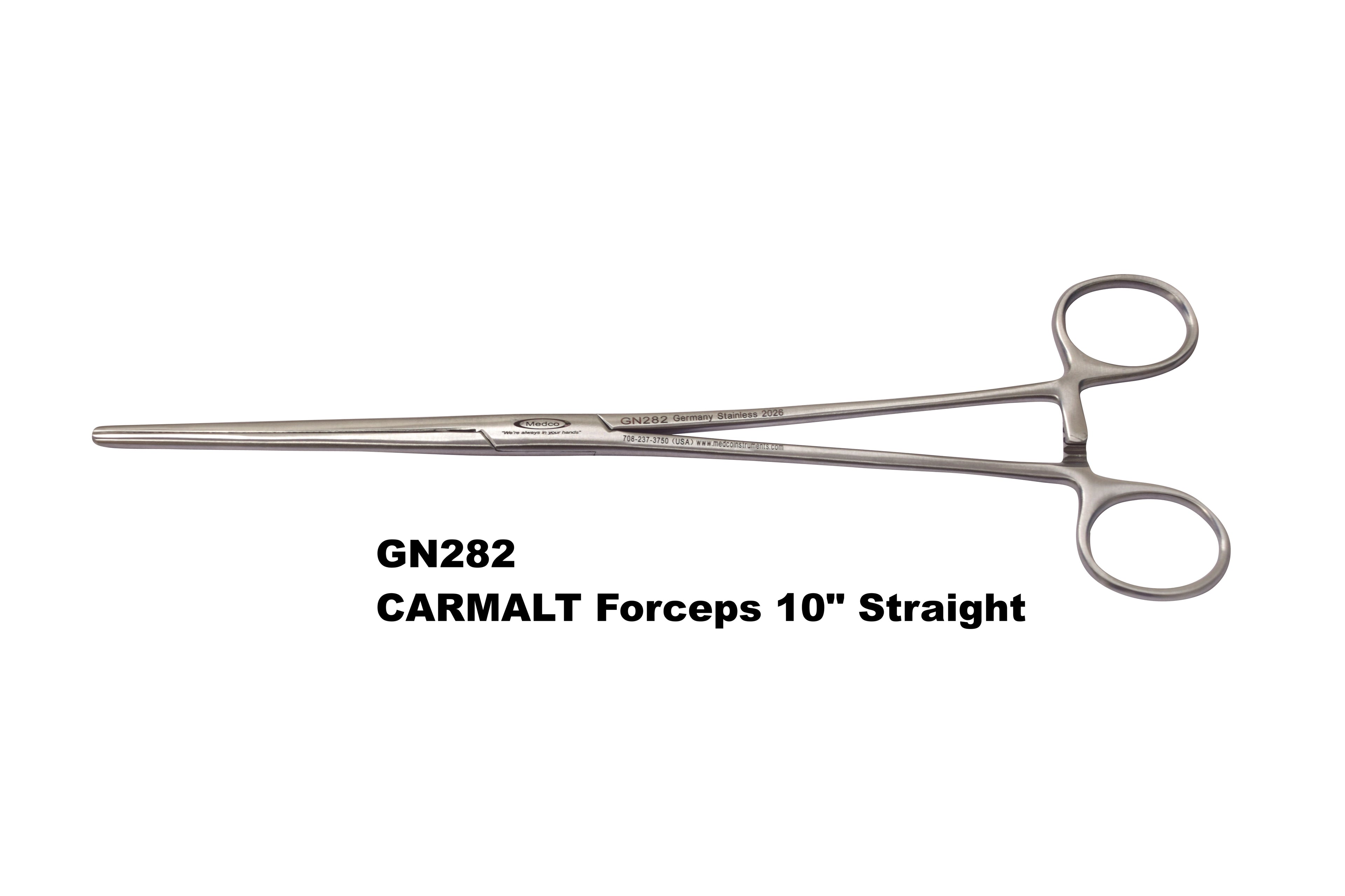 Carmalt Forceps 10" Straight German Grade