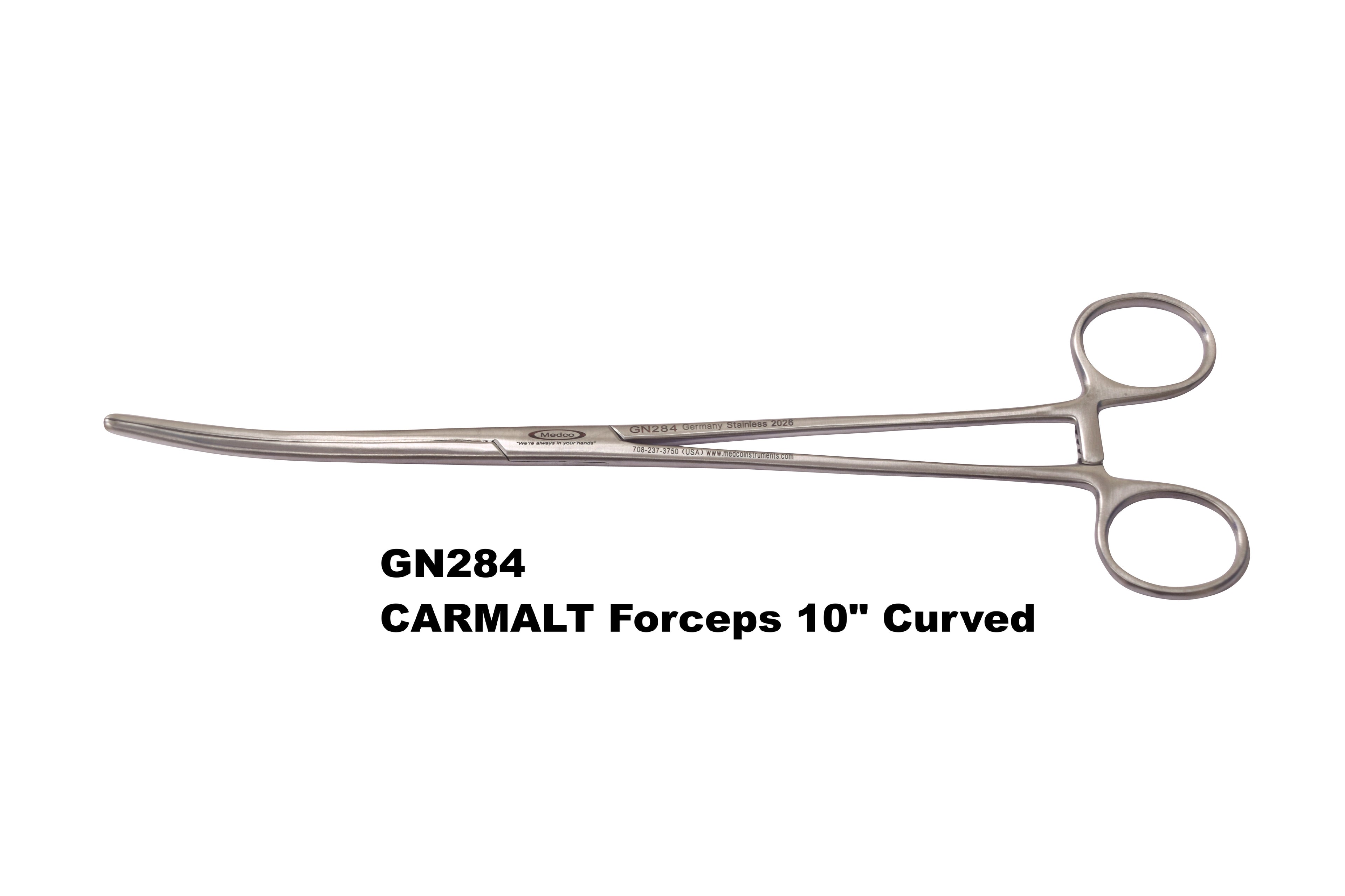 Carmal Forceps 10" Curved German Grade