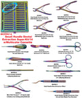 Stubby Handle Multicolor Dental Super Extraction Kit / 14